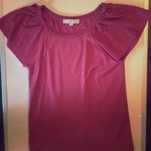 Loft Flutter sleeve sweater